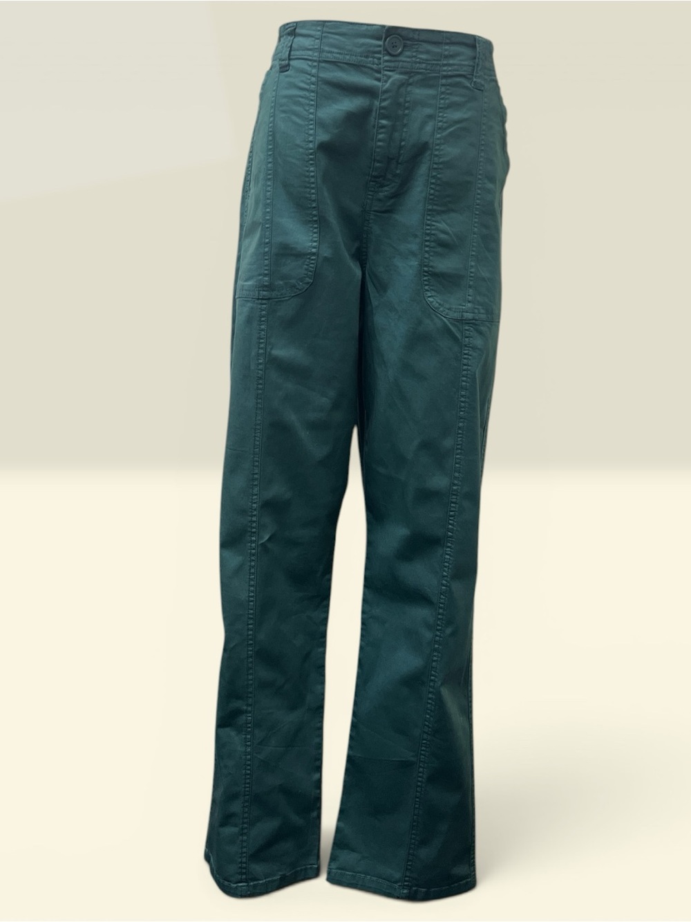 -*NWT* Grace & Lace Dark Teal Wide-Leg Utility Trousers